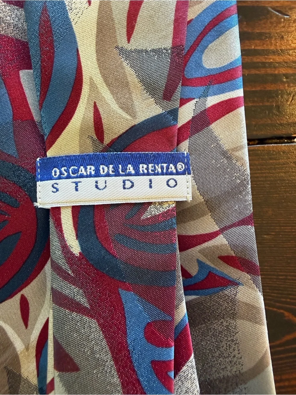 Oscar de la Renta silk polyester